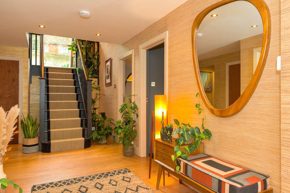 Mid-Century Modern home interior design - hallway