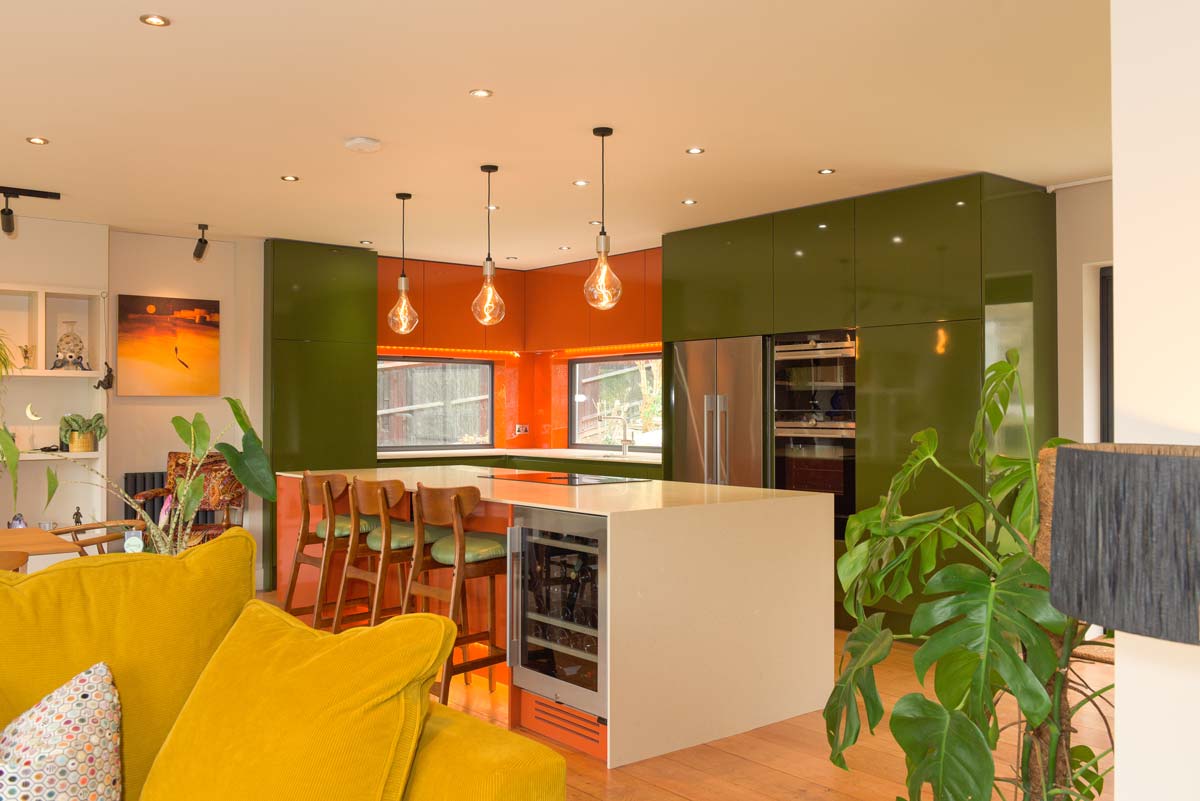 Mid-Century Modern home interior design - kitchen diner