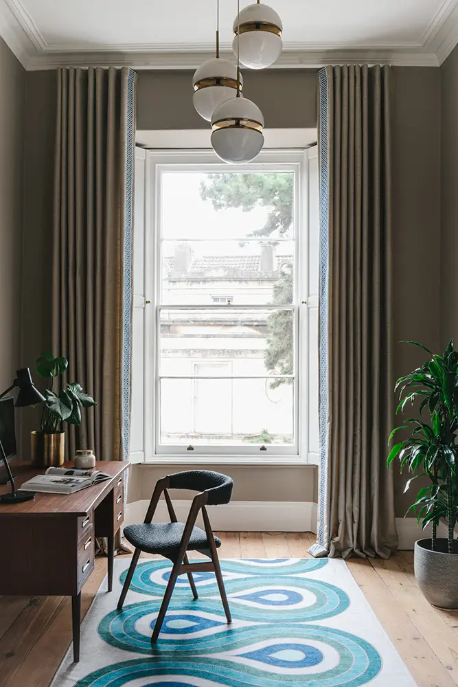 Clifton, Bristol luxury apartment interior design - home office design