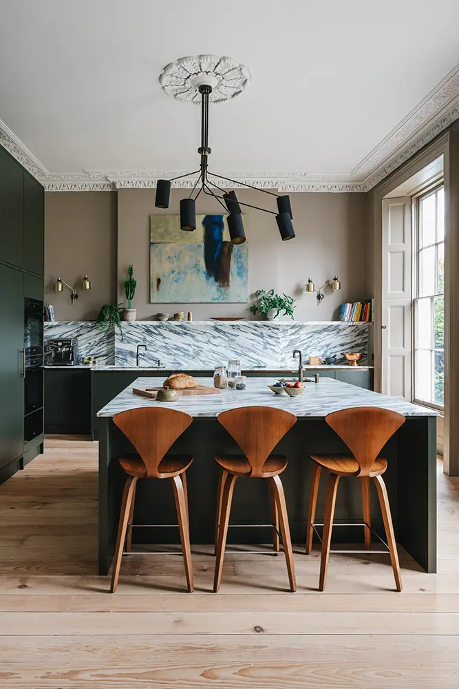 Pembroke Bristol Grade II Listed Regency House interior design kitchen design