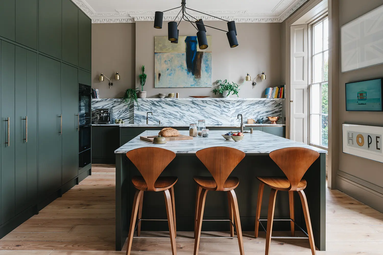Pembroke Bristol Grade II Listed Regency House interior design kitchen design